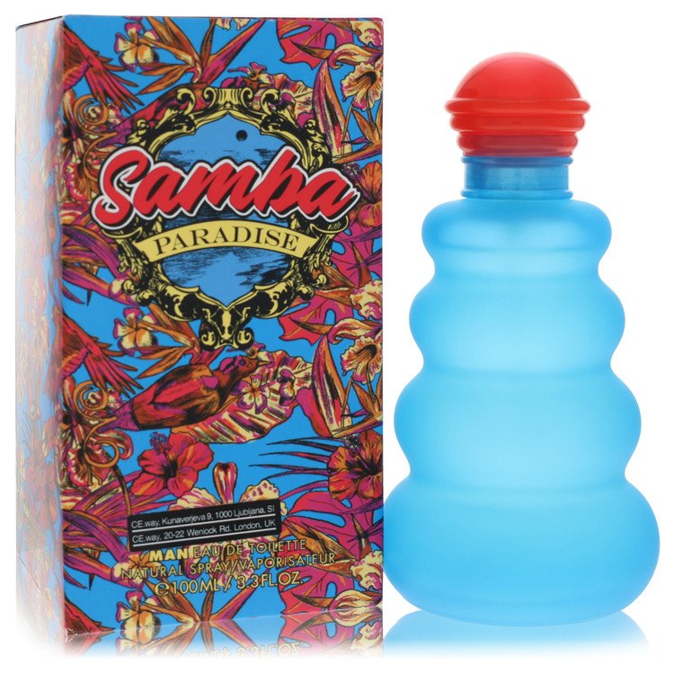 Samba Paradise Eau De Toilette Spray for Men, 3.3 oz / 100 ml
