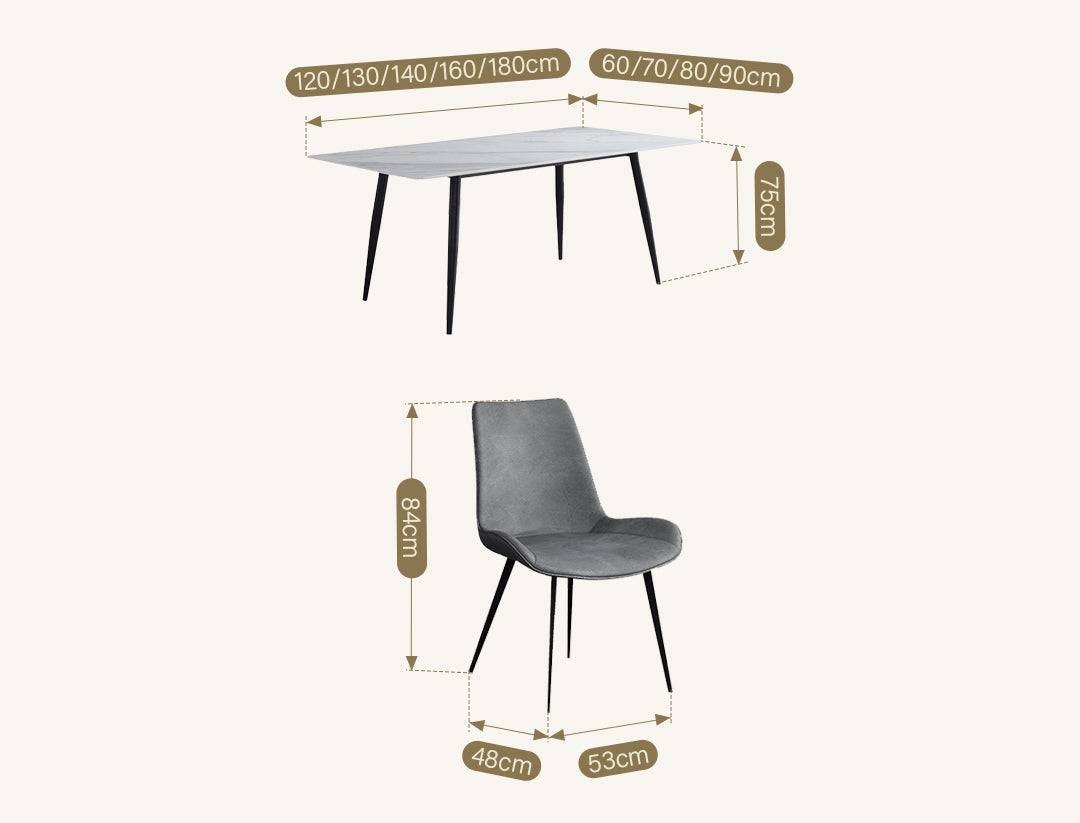 Samirah Dining Table, Sintered Stone