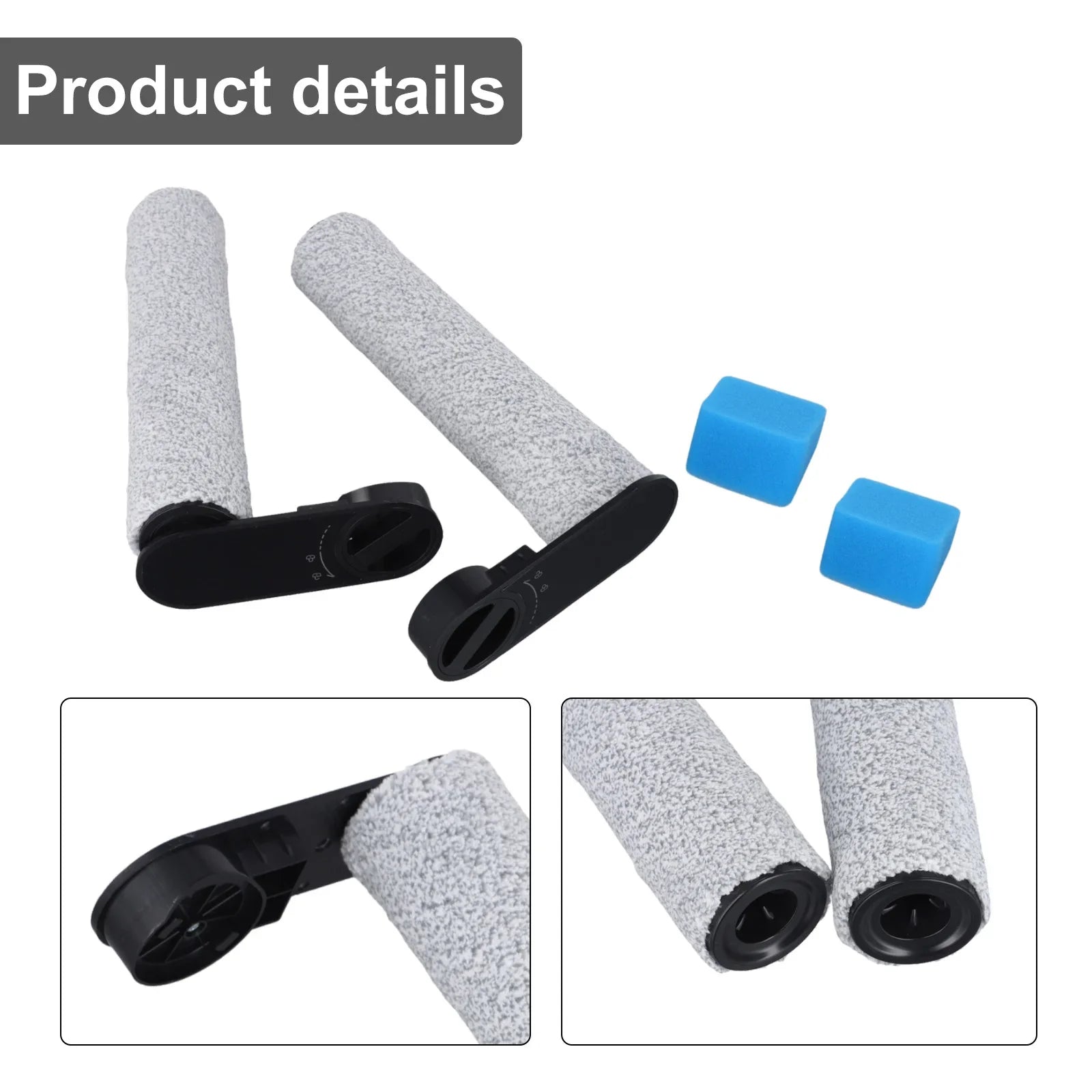 Sponge Brush Roller For Eureka NEW430 For JONR ED12 Accessories Kit Accessories Robot Vacuum Cleaner Side Bag Girls Rotating Mop