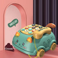 Baby 3-in-1 Musical Phone Toys Toddler Interactive Learning Toy with Lights Cat Telephone Story Early Education Montessori Gift