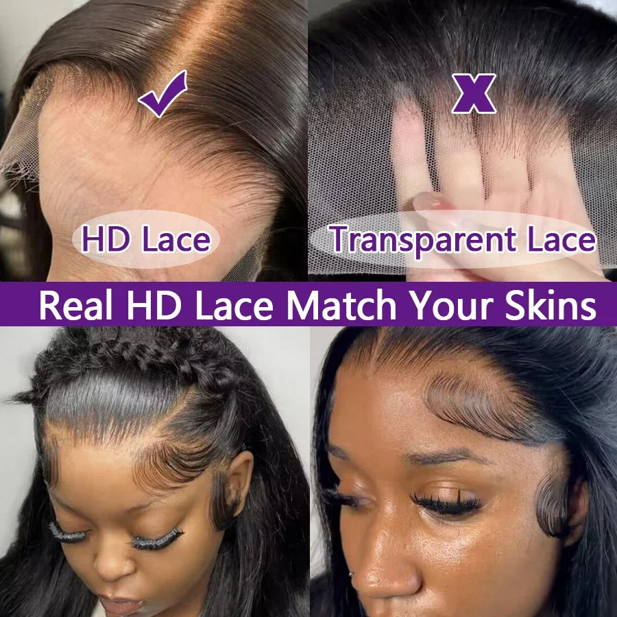 360 Full HD Lace Frontal Wig 13x6 Body Wave Lace Front Wig Peruvian Human Hair Wigs For Black Women 38 42 inch 200 Density