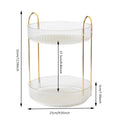 360 Degree Rotating Makeup Organizer Light Luxury Skincare Holder Rack Versatile Space-Saving for Dressing Table Washing Table