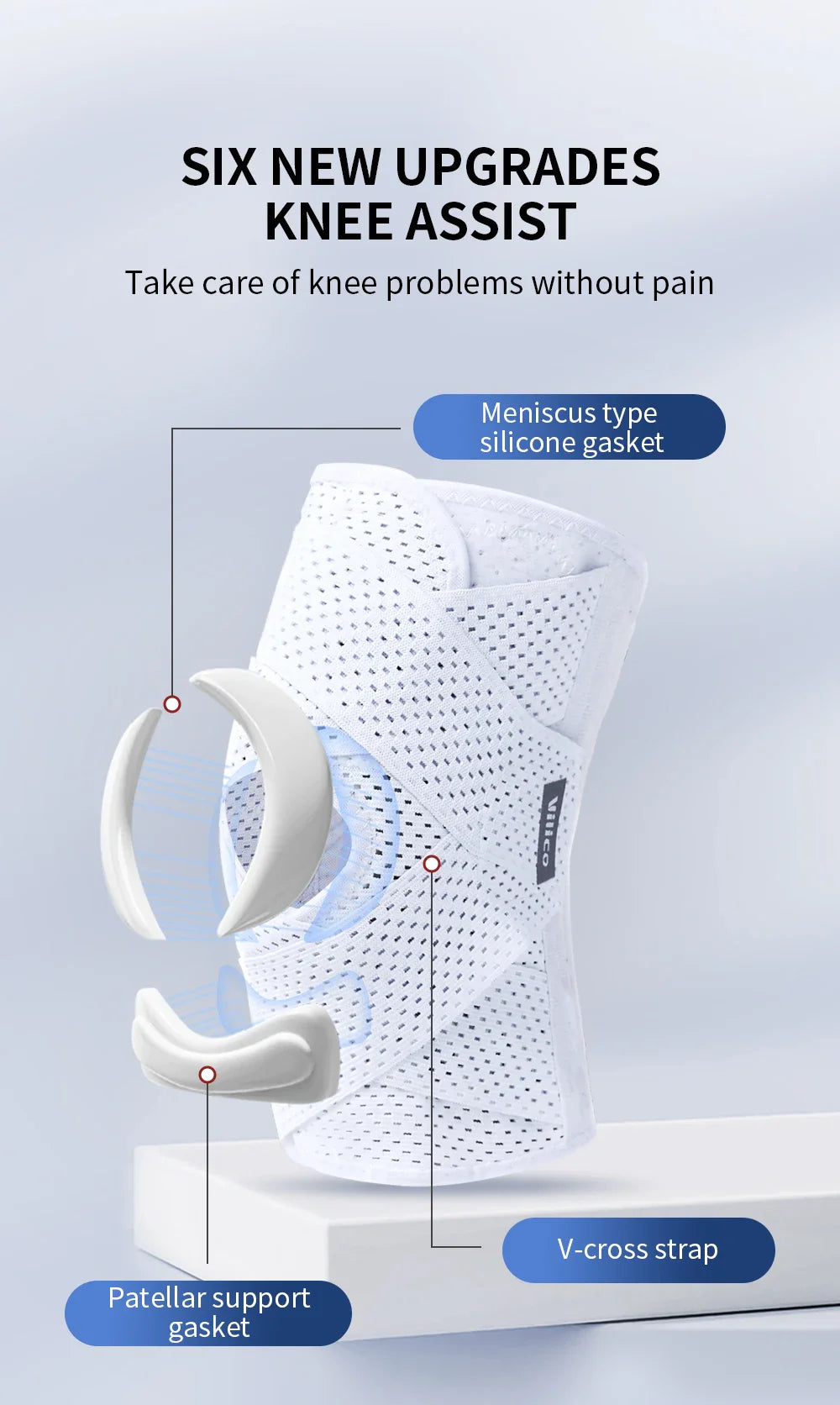 Outdoor Sports Knee Pads Summer Thin Men's and Women's Basketball, Running, Hiking and Other Daily Sports Knee Covers