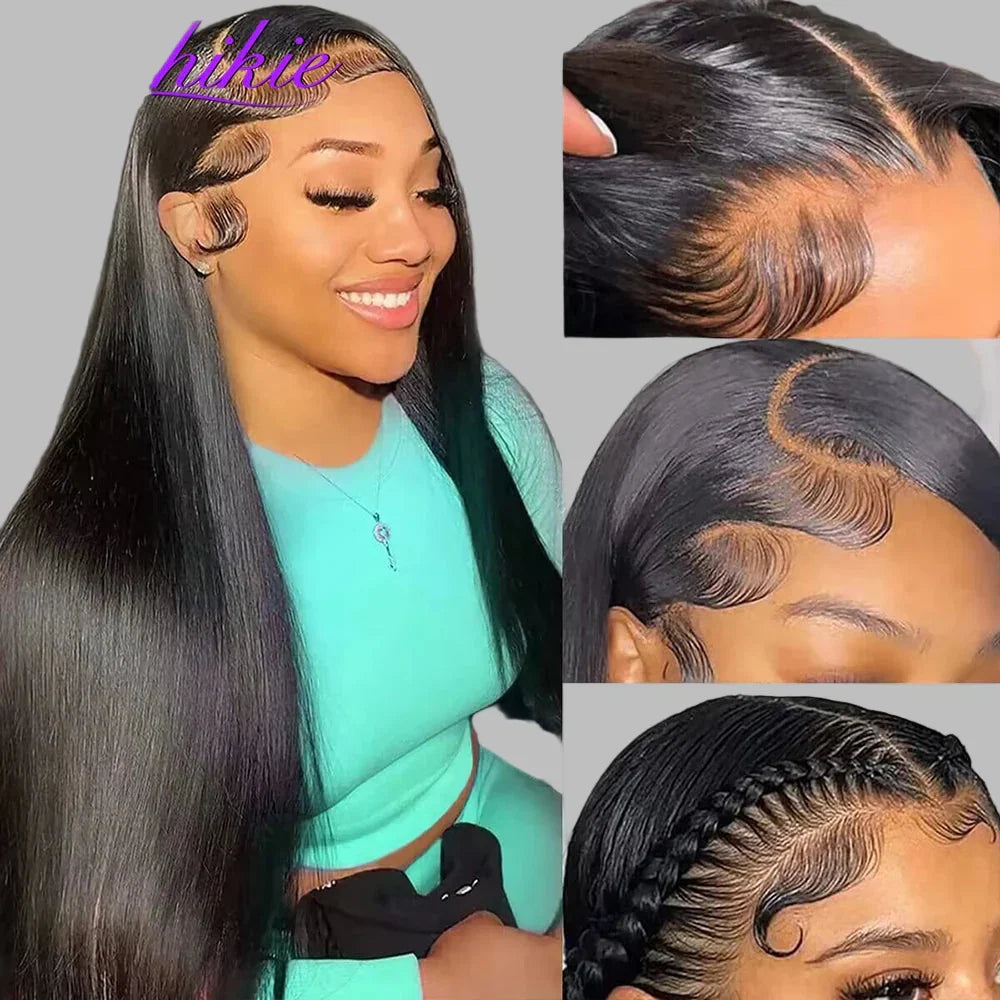 13x6 Straight Lace Front Wig 360 Lace Frontal Wig HD Transparent Lace Wigs For