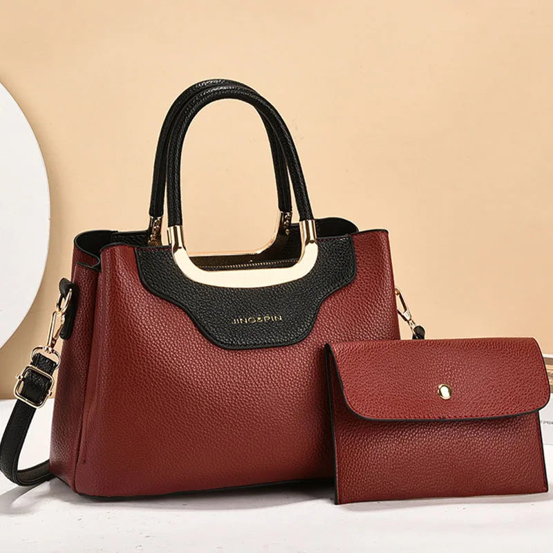 Luxury Designer Handbag 2025 - Women Leather Shoulder Bag Printed Monogram Crossbody