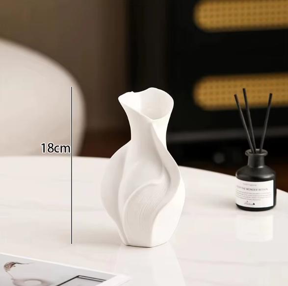 Nordic Ceramic Vase | Minimalist Abstract Sculptural Home Décor