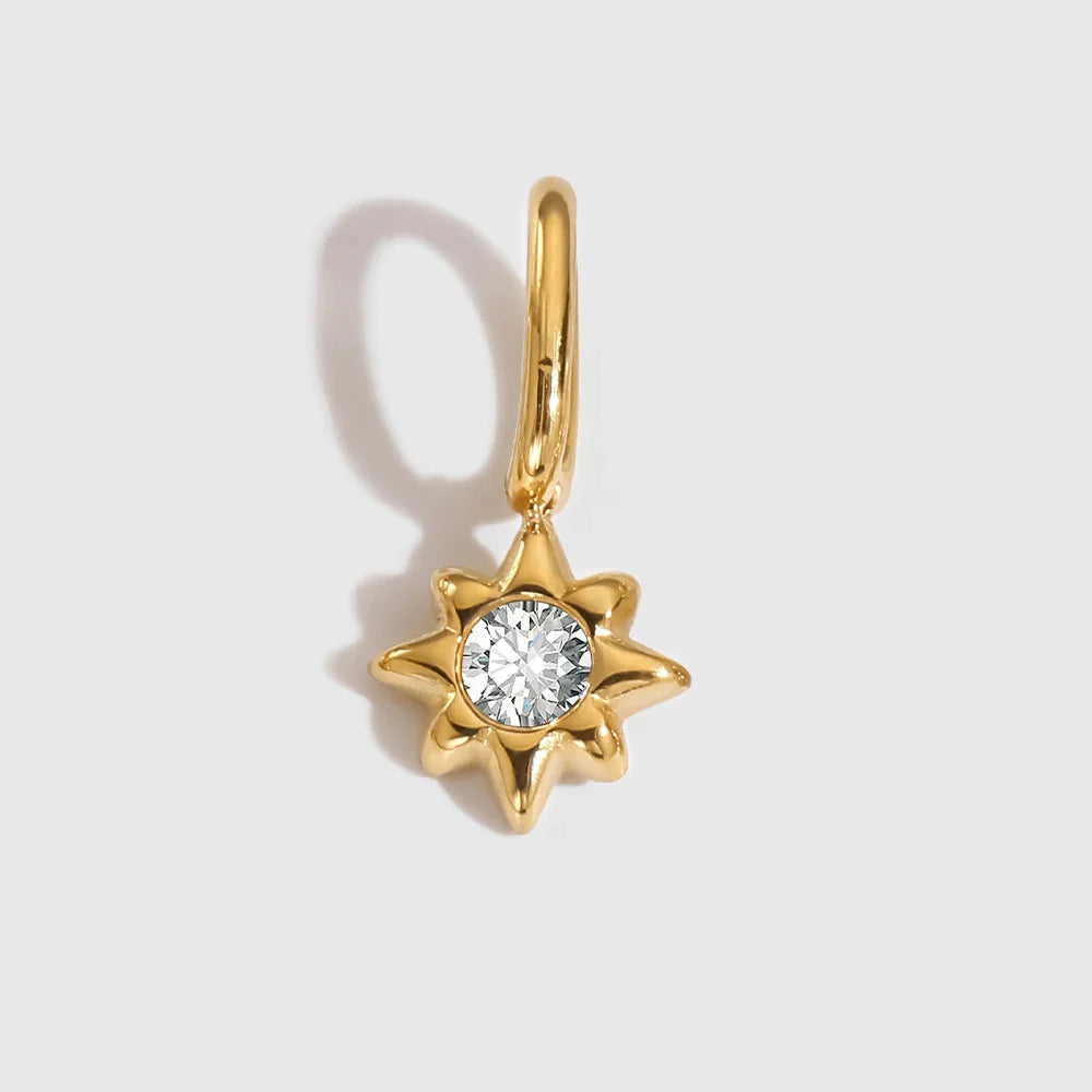 Star Pendant Birthstones Charms