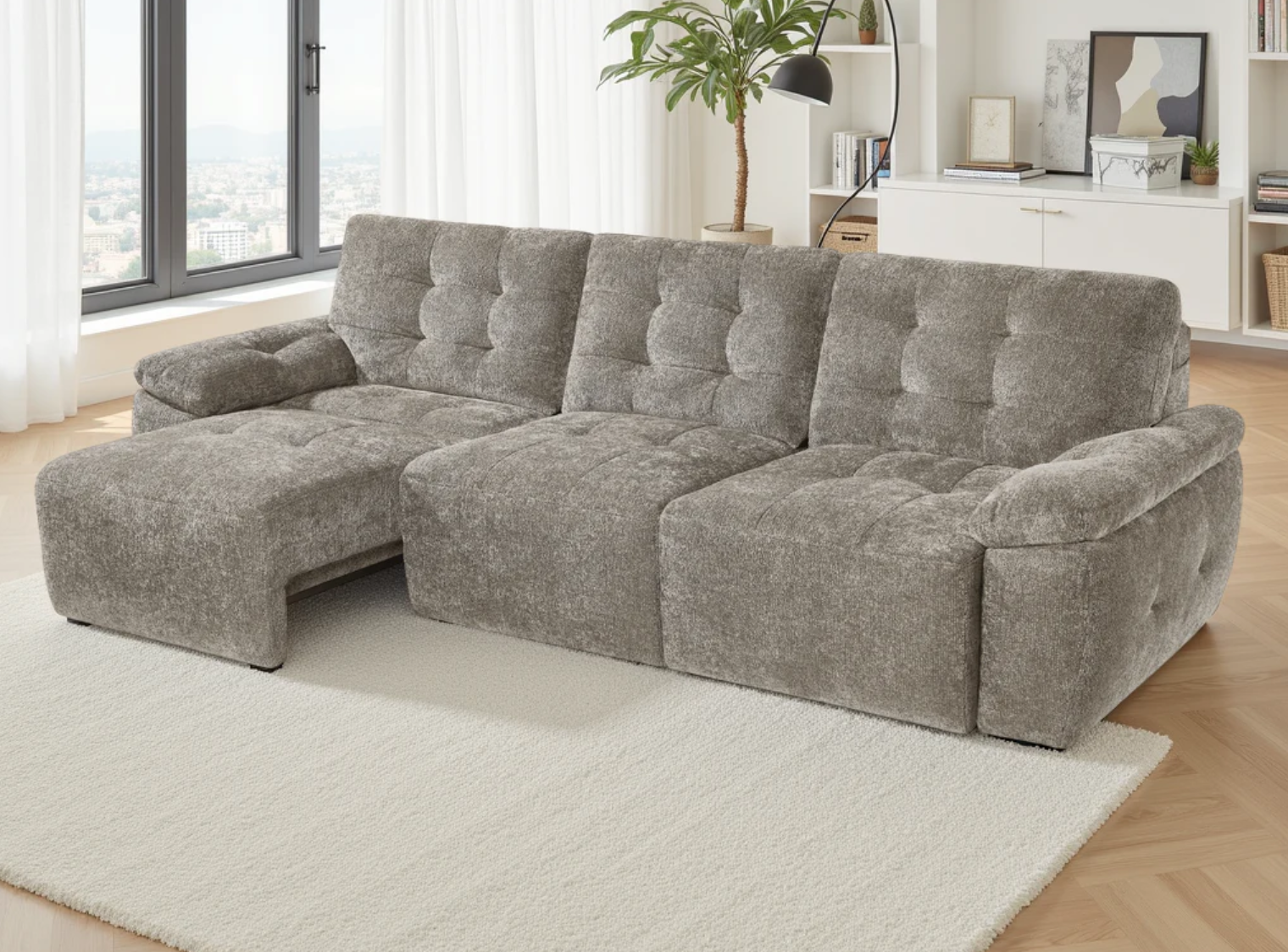 Dallas Electric 3-Seater Sofa Bed