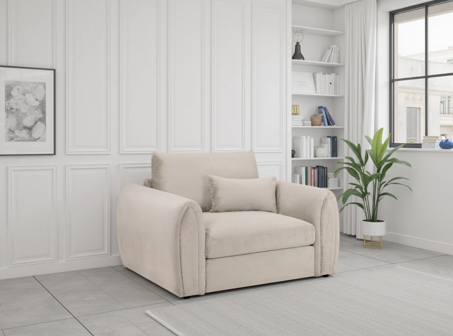 Mirabel Plush Velvet Armchair