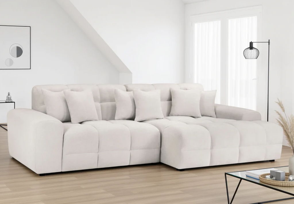 Jacob Ribbed Corner Sofa (Left or Right-Hand)