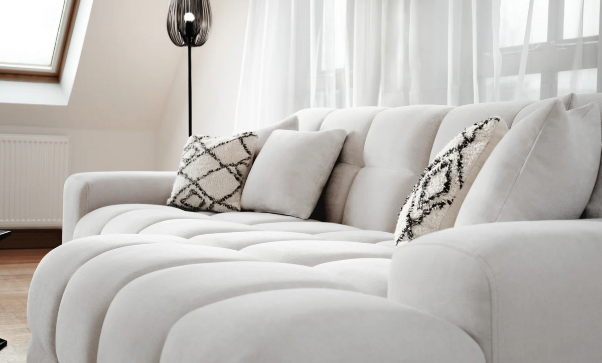 Jacob Ribbed Corner Sofa (Left or Right-Hand)