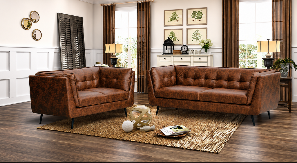 Melbourne 2-Seater Faux Leather Sofa