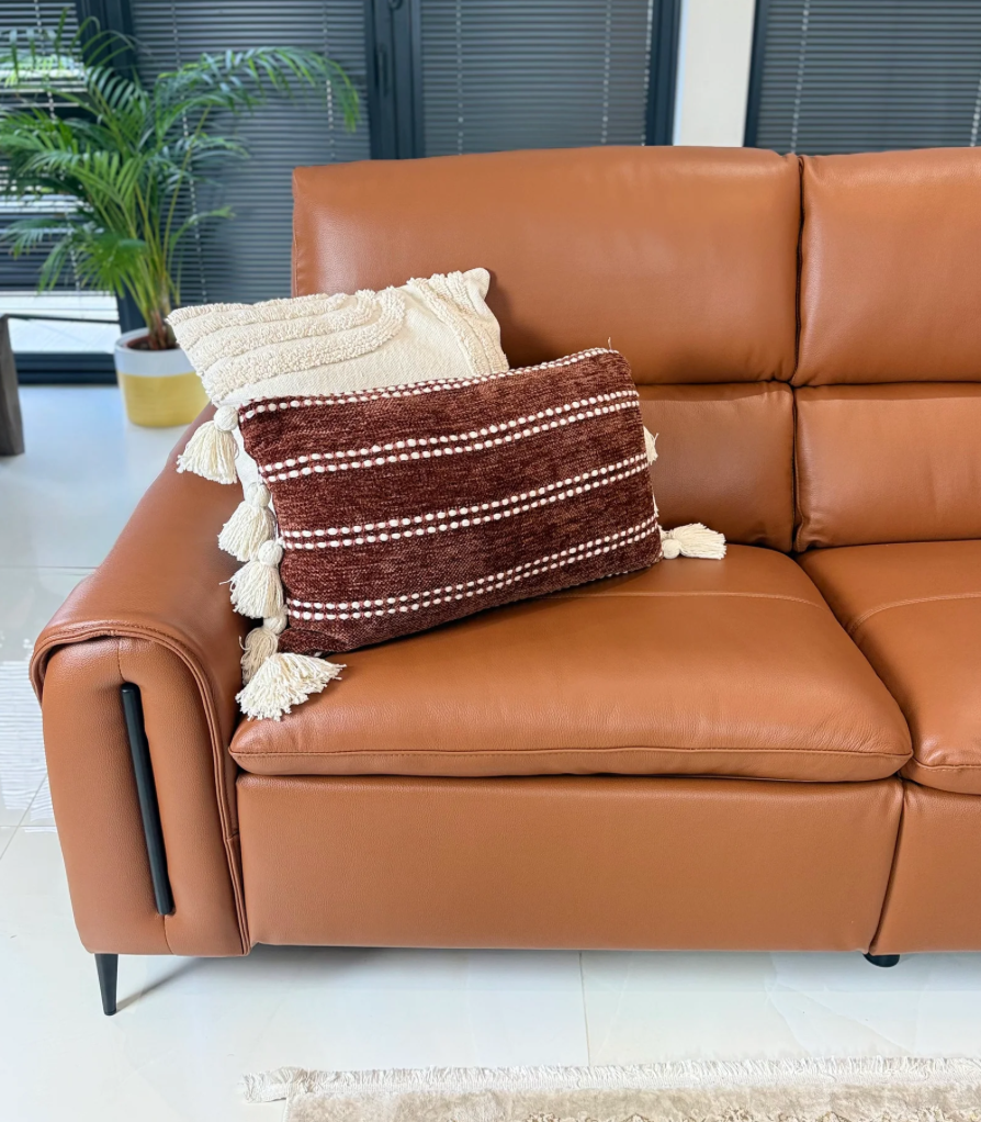 Arizona Electric Recliner Leather Corner Sofa