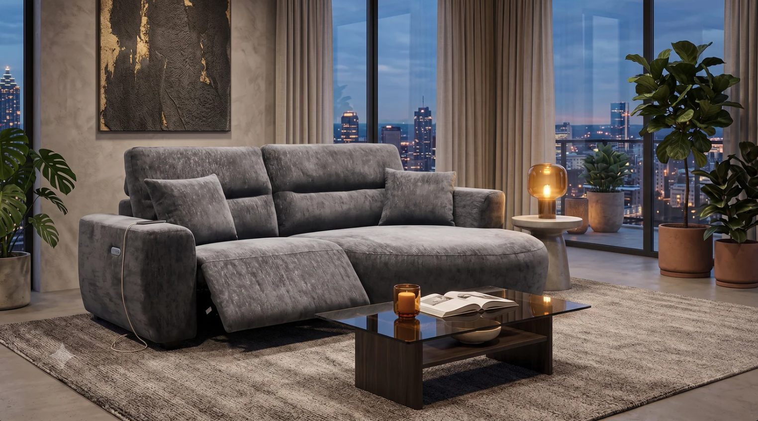 Denver Electric Recliner Chaise Lounge - Left or Right Hand Chaise