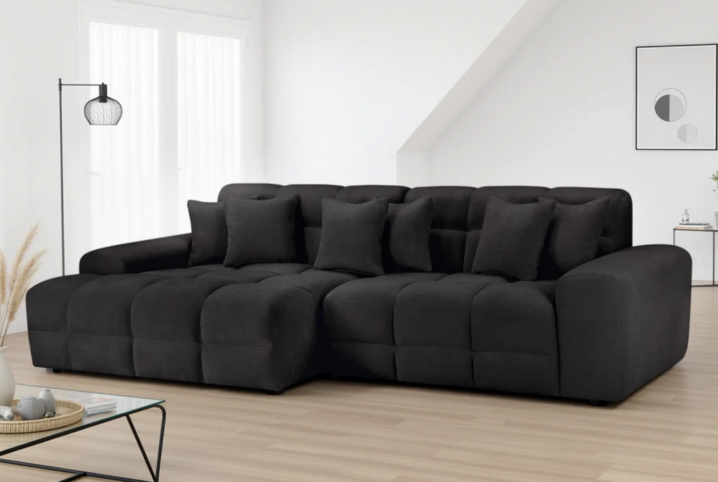 Jacob Ribbed Corner Sofa (Left or Right-Hand)