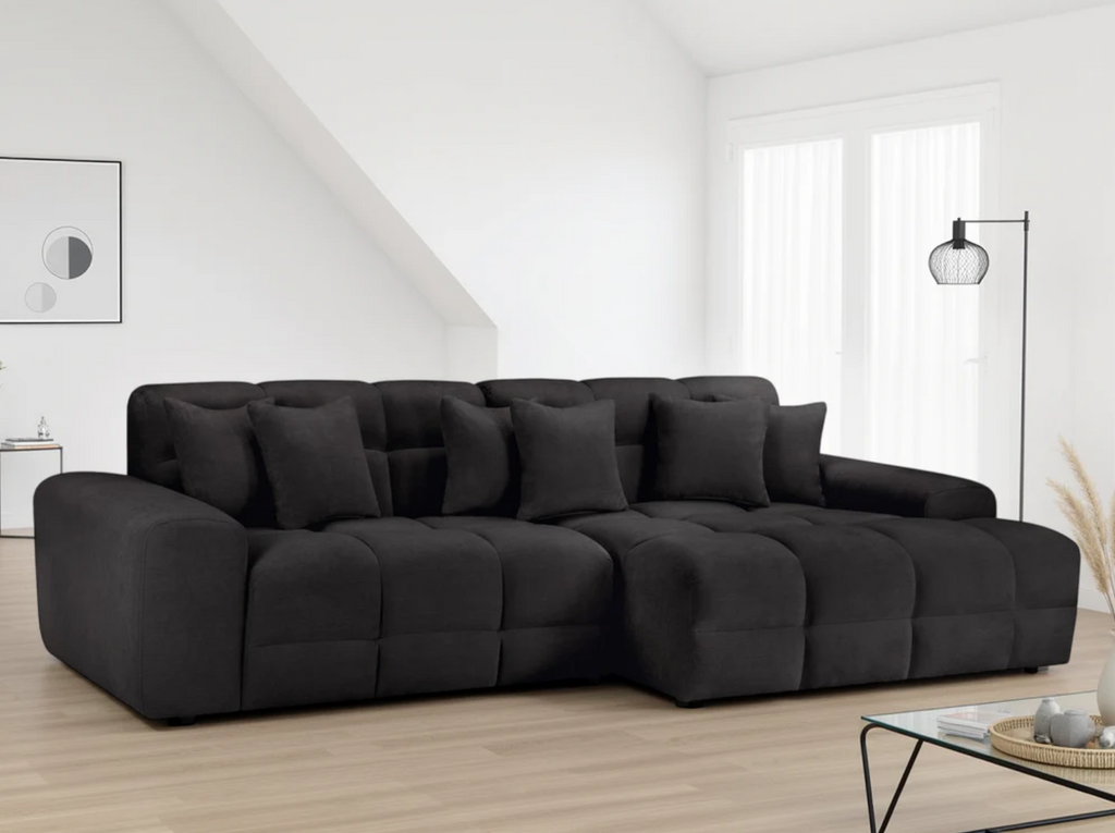 Jacob Ribbed Corner Sofa (Left or Right-Hand)