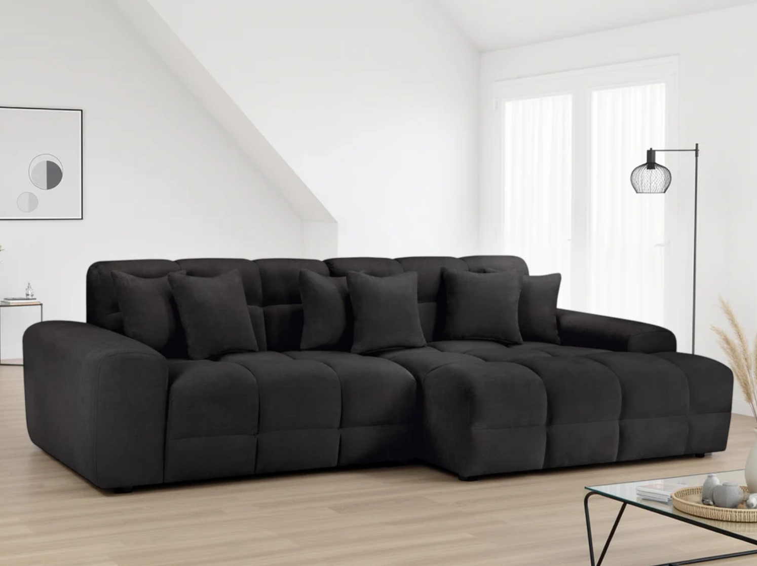 Jacob Ribbed Corner Sofa (Left or Right-Hand)