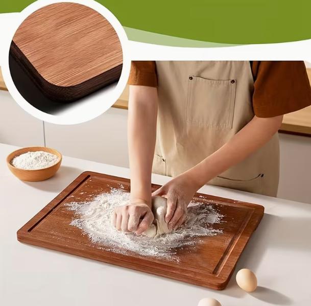 Premium Bamboo Cutting Board Set – Eco-Friendly Wooden Chopping Boards for Meat, Vegetables