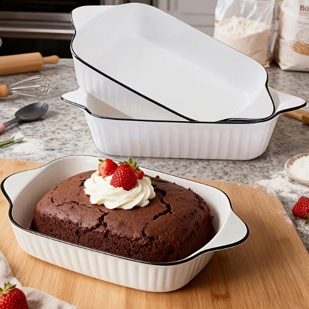 Ceramic Baking Dishes - 3pcs set