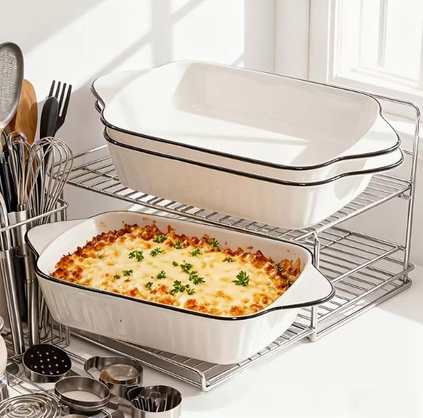 Ceramic Baking Dishes - 3pcs set