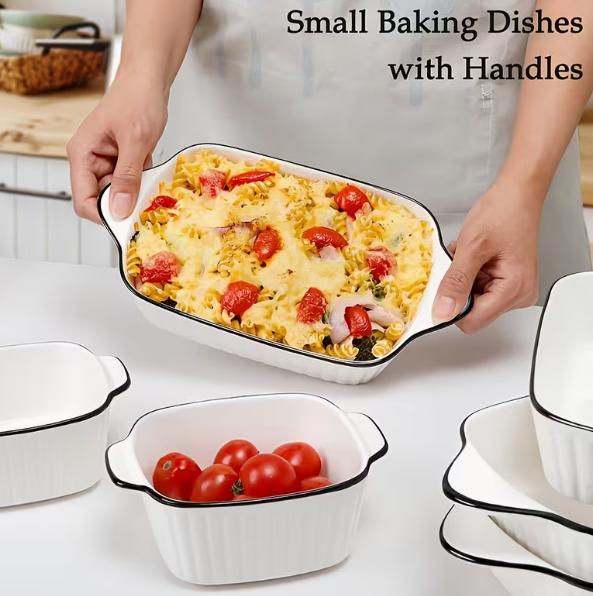Ceramic Baking Dishes - 3pcs set
