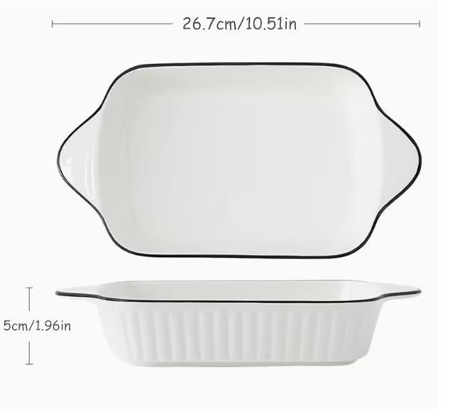 Ceramic Baking Dishes - 3pcs set