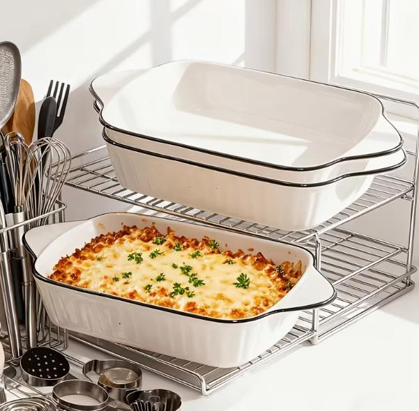 Ceramic Baking Dishes - 3pcs set