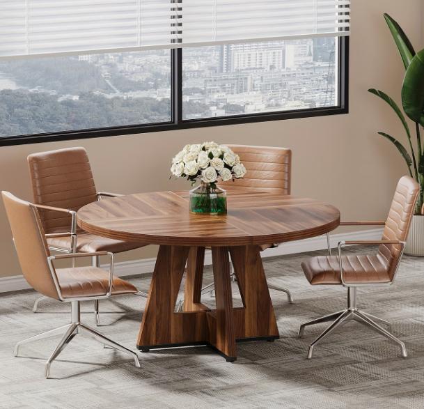 Modern Round Dining Table | Wooden Kitchen & Dining Table