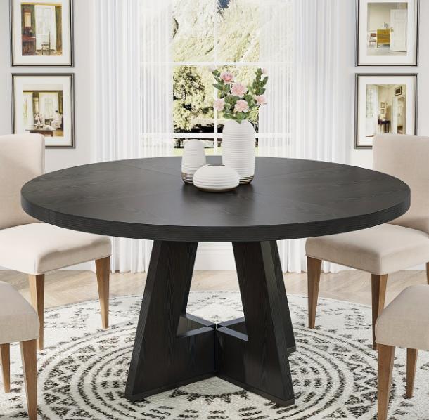 Modern Round Dining Table | Wooden Kitchen & Dining Table