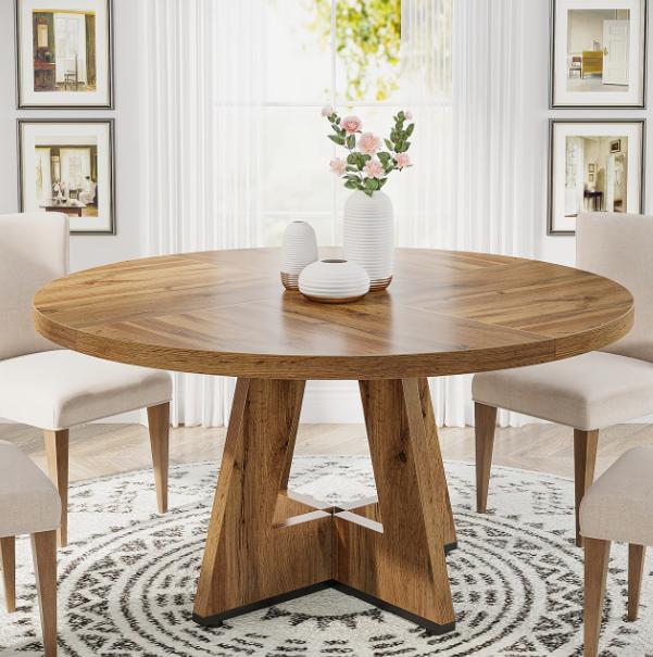 Modern Round Dining Table | Wooden Kitchen & Dining Table