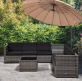Outsunny 8 Piece Rattan Garden Furniture Set, Outdoor Corner Sofa