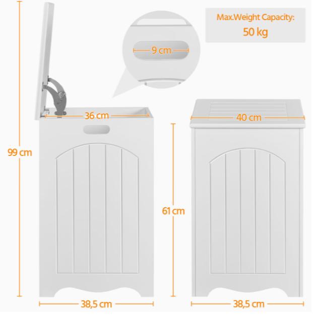 Laundry Basket solid with Lid