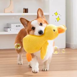 Dog Sleeping Companion Toy – Plush Duck for Comfort & Play