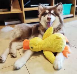 Dog Sleeping Companion Toy – Plush Duck for Comfort & Play