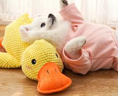 Dog Sleeping Companion Toy – Plush Duck for Comfort & Play