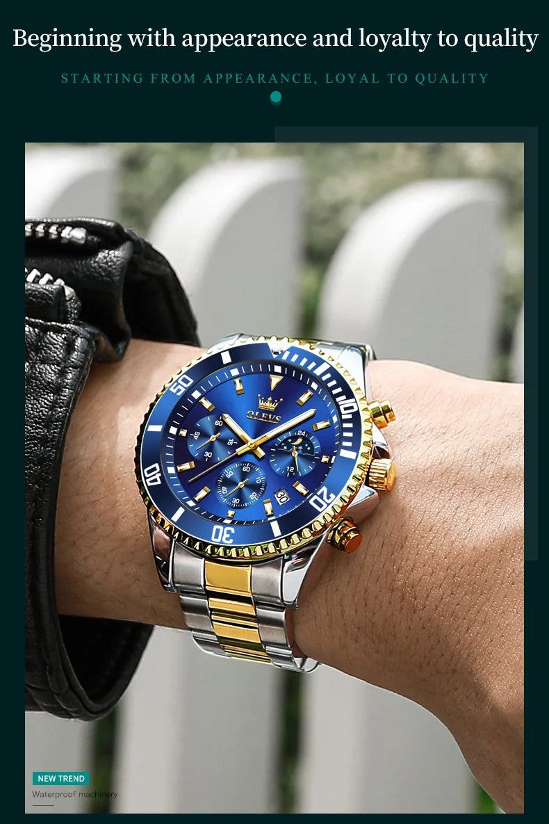 Men's Watches Top Brand Luxury Watch for Men Original Waterproof Stainless