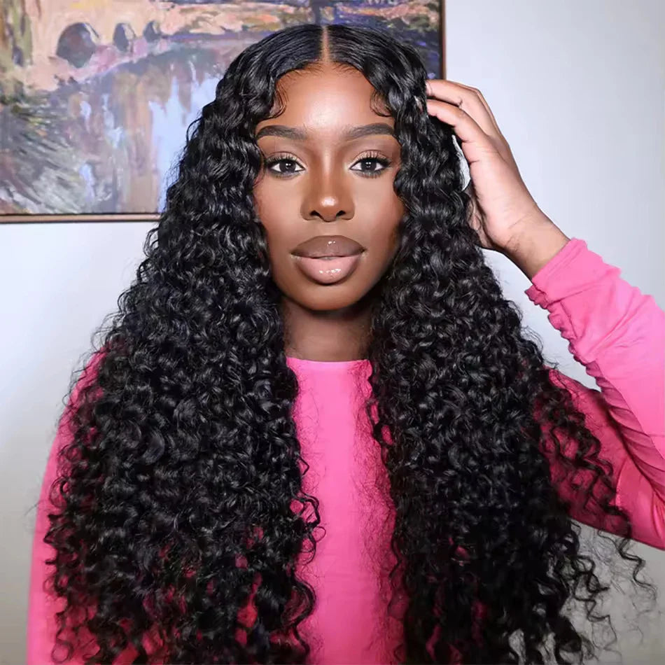 Wear And Go Best Water Wave 13x4 HD Lace Frontal Wig Wet Glueless Deep Water 180
