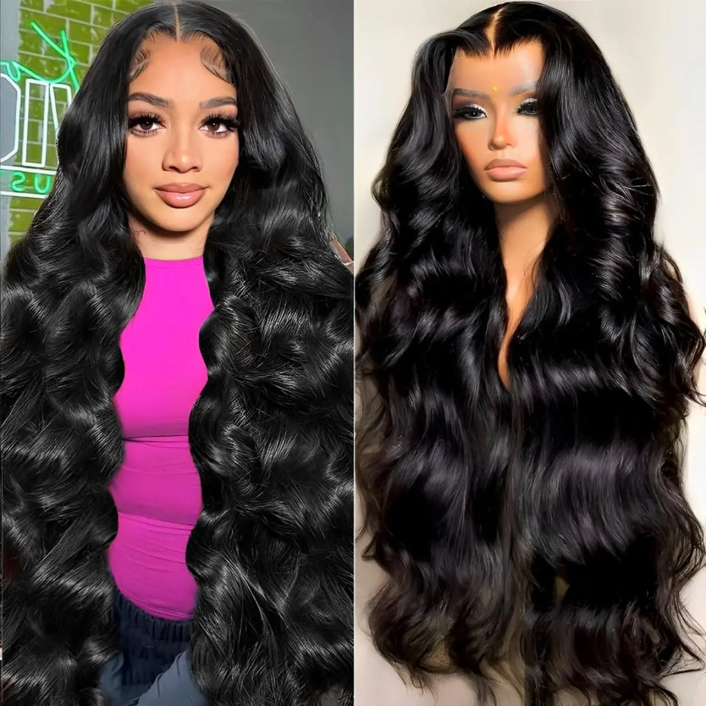 360 Full HD Lace Frontal Wig 13x6 Body Wave Lace Front Wig Peruvian Human Hair Wigs For Black Women 38 42 inch 200 Density