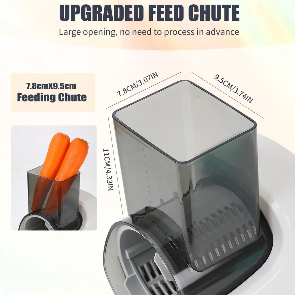 Electric Cheese Grater Electric Slicer Shredder Electric Vegetable Slicer Salad Maker  Fruit Cutter Food Processor Spiralizer