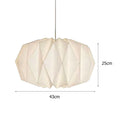 Nordic Creative Paper Origami Lantern Shade Foldable Pendant Light Art Decor