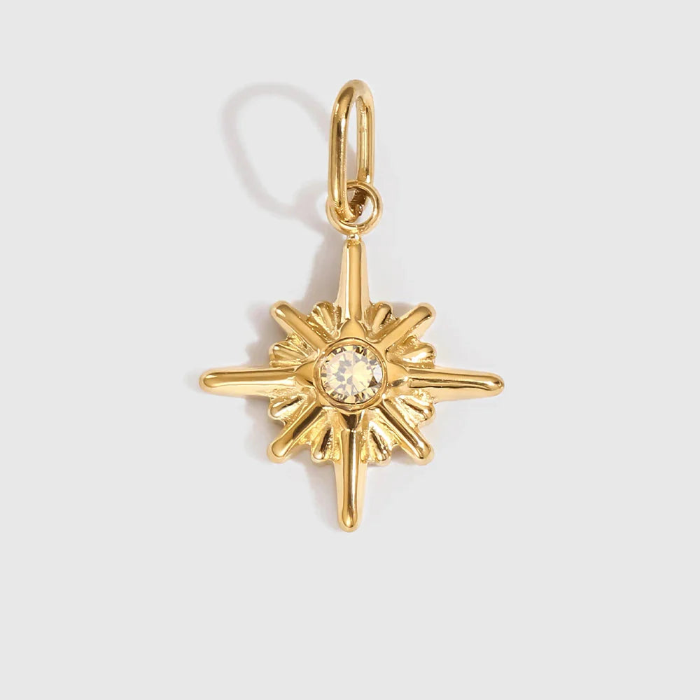 Star Shiny Birthstone Charms