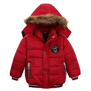 Kids' Hooded Cartoon Zip Jacket – Warm Heavyweight Outerwear for Boys | Cotton-Polyester | Ages 2–6 (2T–6T) | 8 Designs