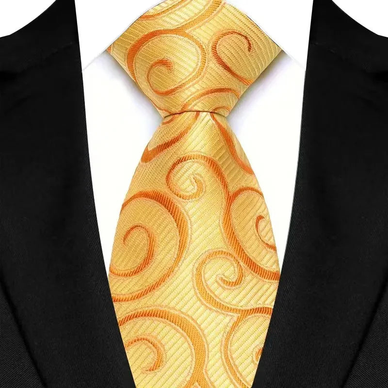 Men's Silk-Feel Necktie – 8cm Knit Polyester | Solid Colours | 18 Shades | Business & Formal Wear