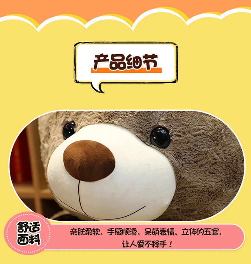 Nice New Hot High Quality 2 Colors Teddy Bear With Love Stuffed Animals Plush Toys Doll Pillow Kids Lovers Birthday Baby Gift