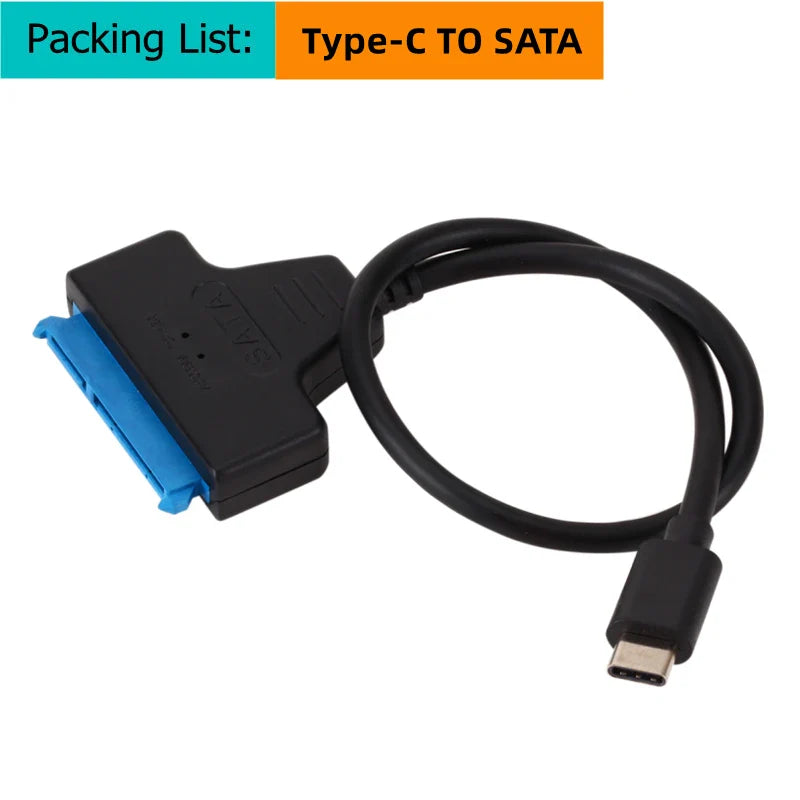 USB 3.0 2.0 SATA 3 Cable Sata Up To 6 Gbps To USB 3.0 Adapter Support 2.5 Inch External HDD SSD Hard Drive 22 Pin Sata III Cable
