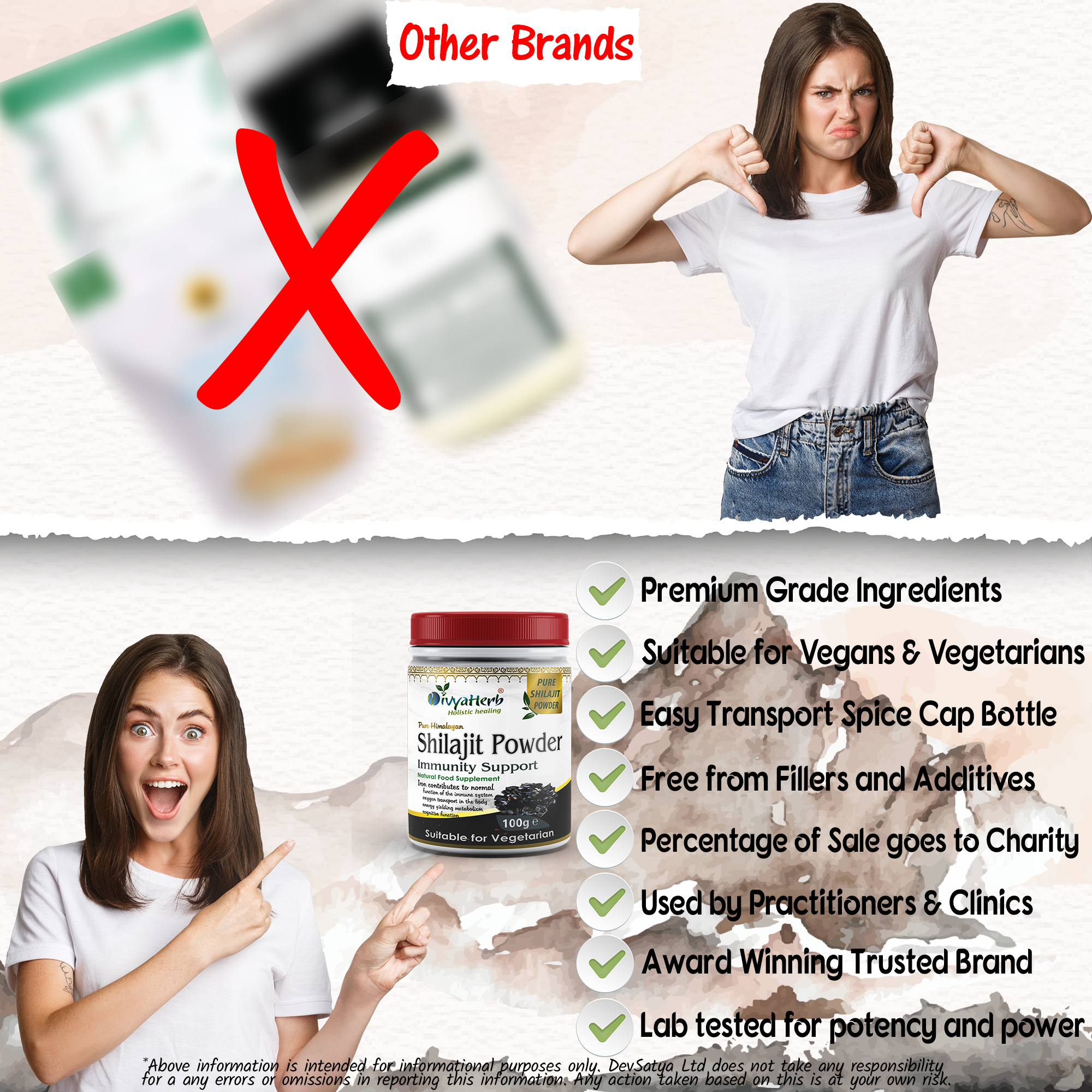 DivyaHerb Shilajit Powder 100 gram - Daily Vitality Support