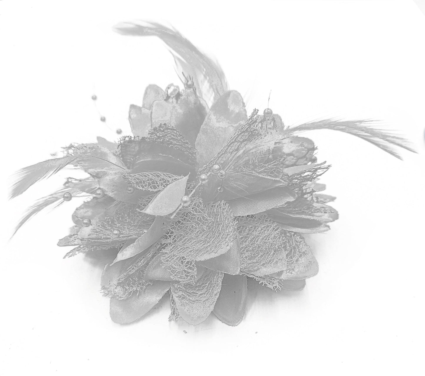 Classic Flower Fascinator - Clip, Band Pin Corsage