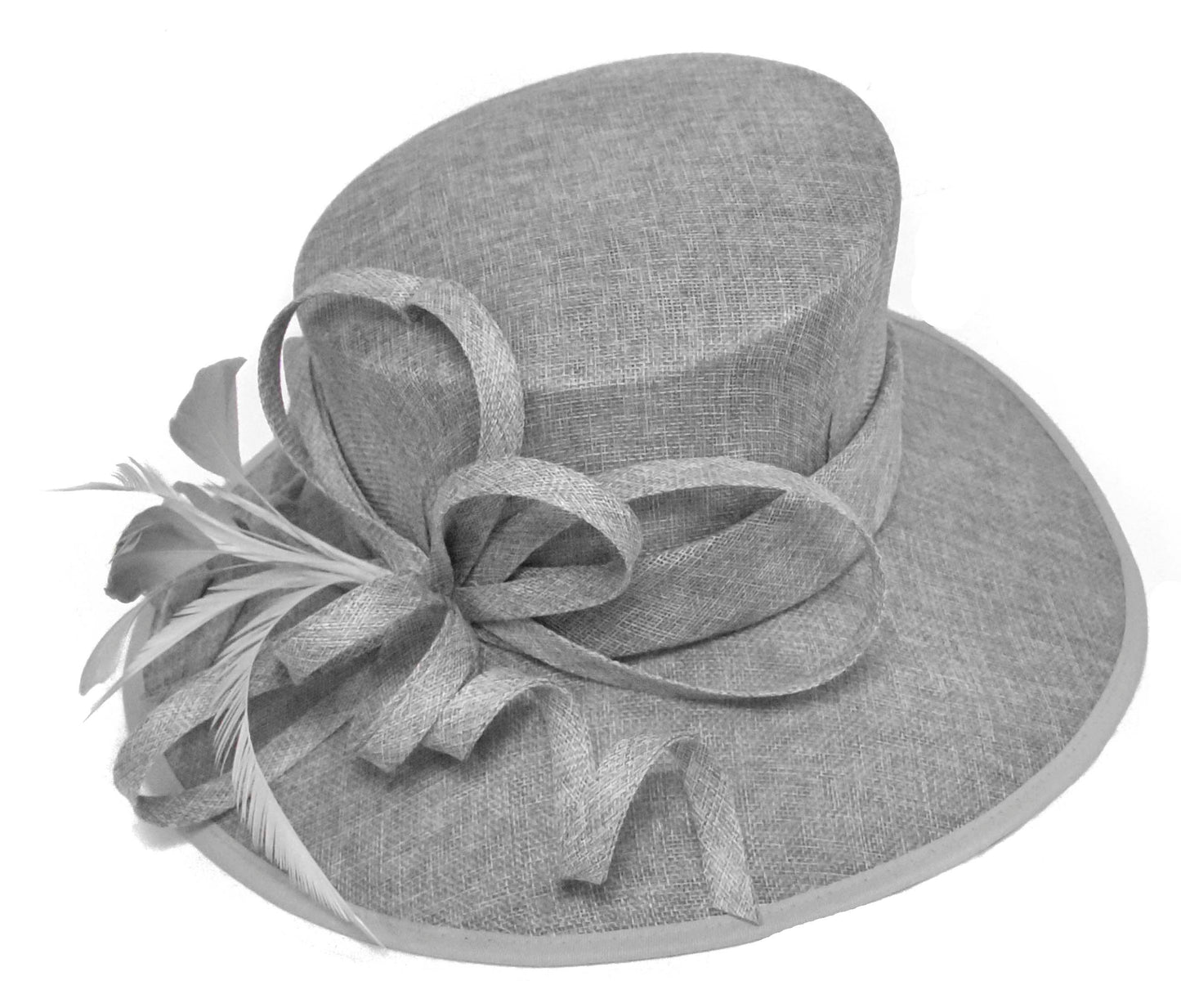 Caprilite Large Ladies Occasion Hats for Weddings Brim Top
