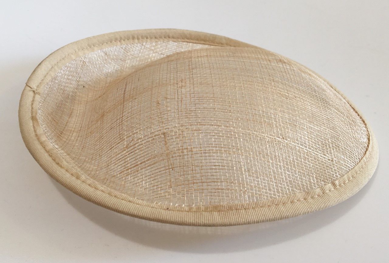 20cm Round Sinamay Dipped Fascinator Base Hat Saucer