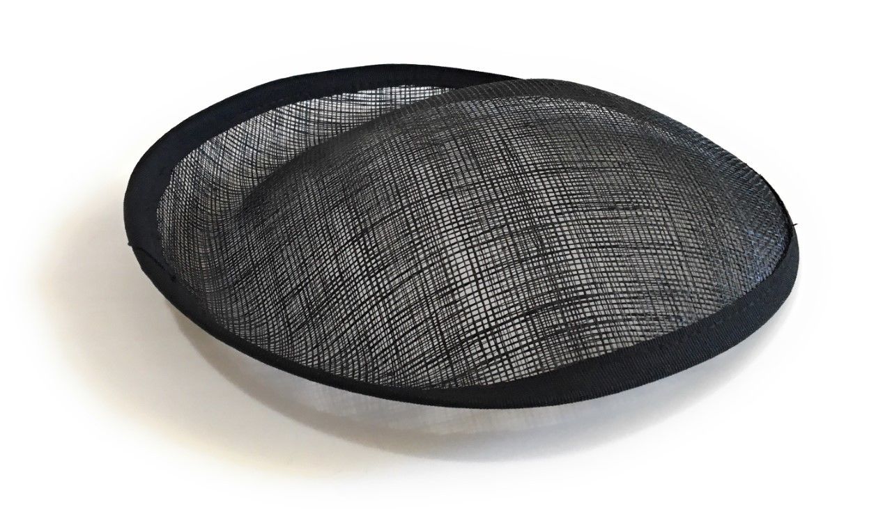 20cm Round Sinamay Dipped Fascinator Base Hat Saucer